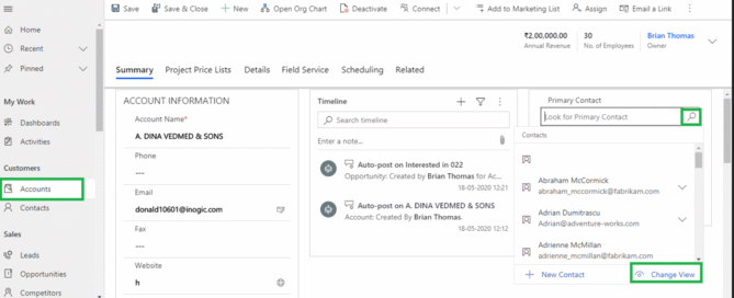 How to Remove an Account or Contact from Customer Lookup in Dynamics CRM