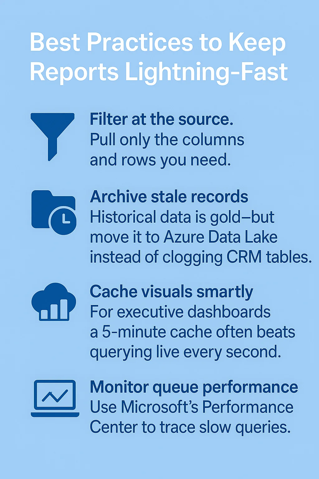 Best Practices to Keep Reports Lightning‑Fast