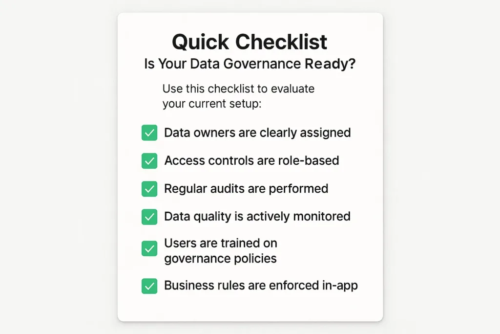 Quick Checklist: Is Your Data Governance Ready?