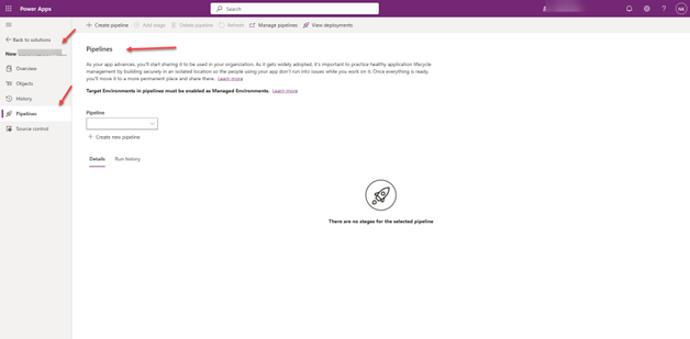 Configure the Solution Pipeline in power automate