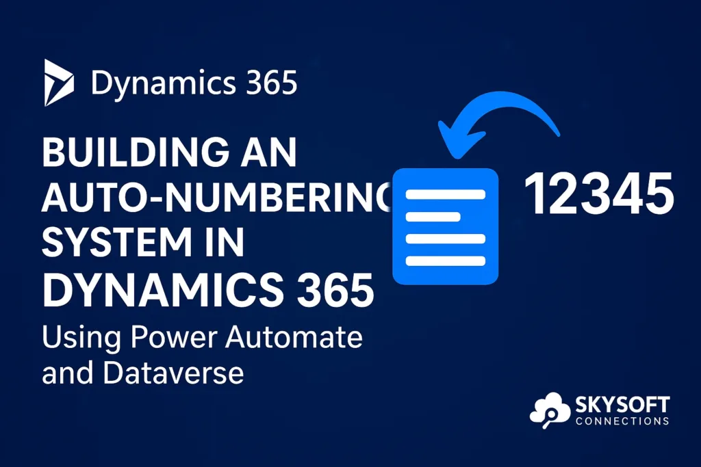 Auto-numbering in Dynamics 365
