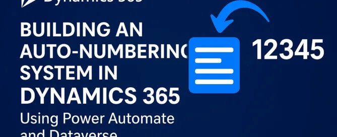 Auto-numbering in Dynamics 365