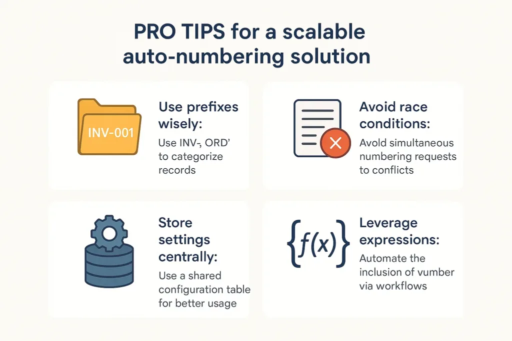 Pro Tips for a Scalable Auto-Numbering Solution