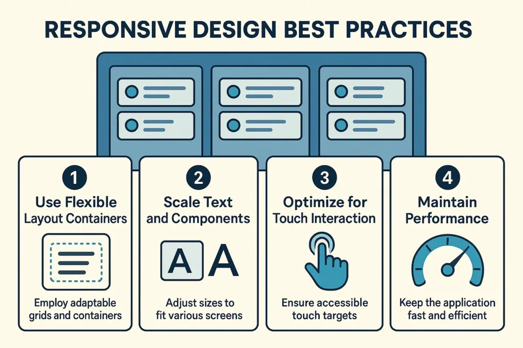 Responsive Design Best Practices ofr kanban boards in canvas app