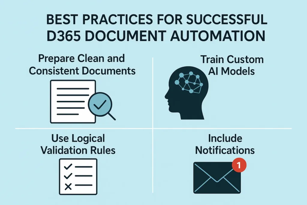 Best Practices for Successful D365 Document Automation