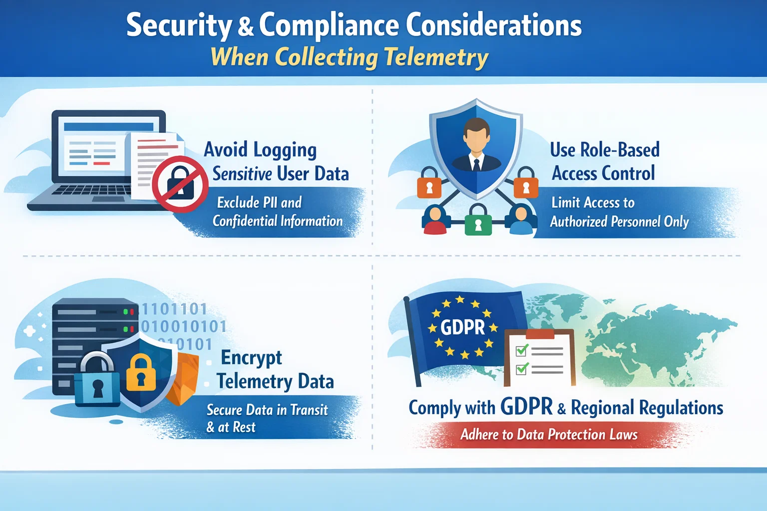 visual representation of Security and Compliance Considerations