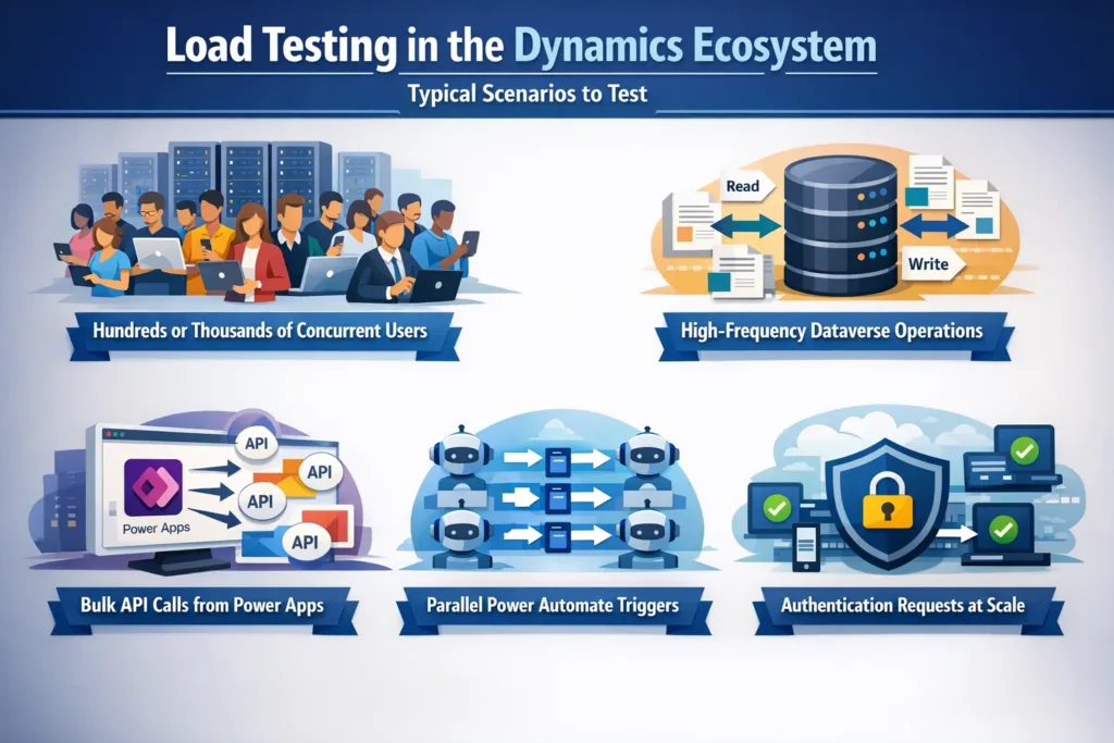 visual representation of What Is Load Testing in the Dynamics Ecosystem?