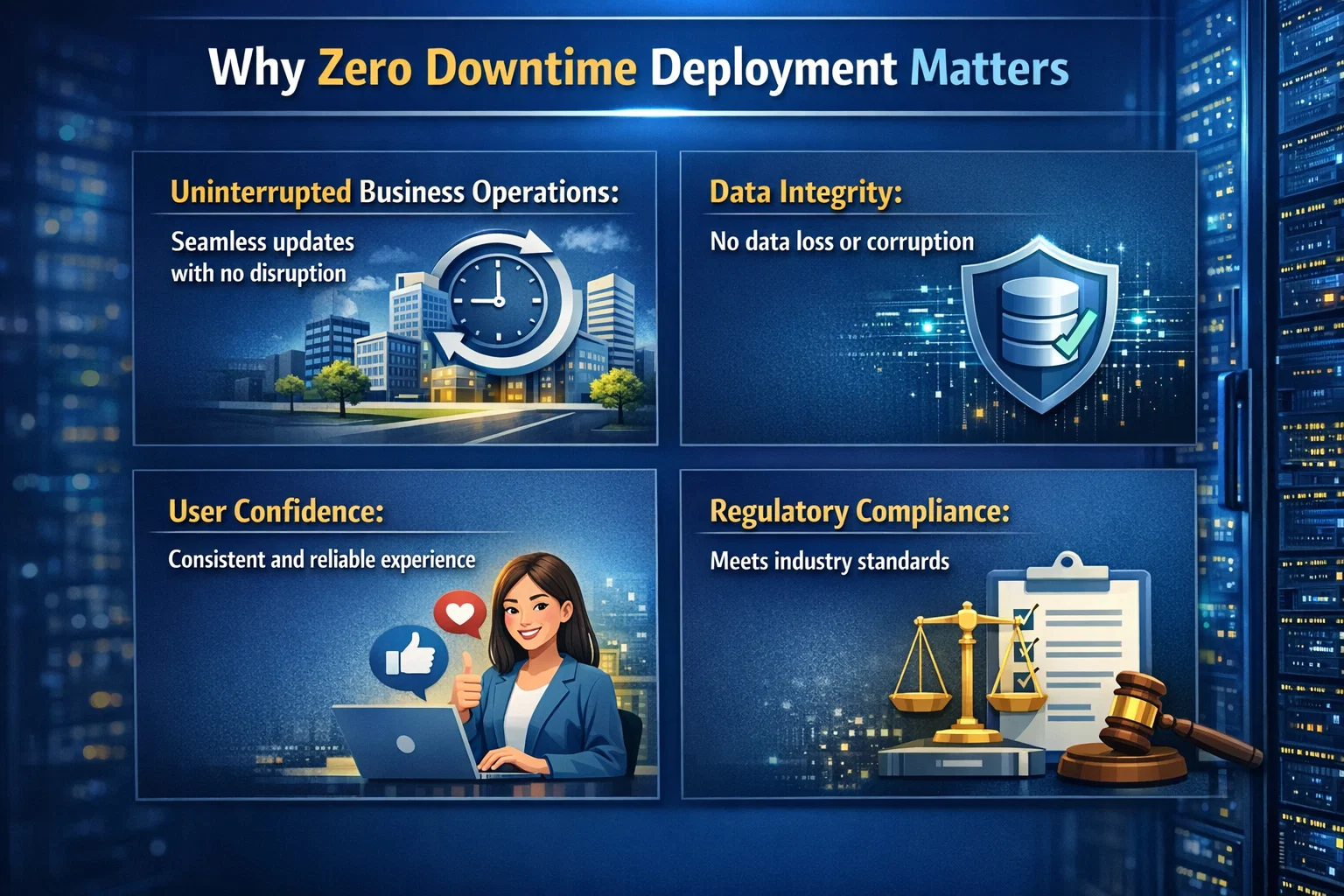 visual representation of Why Zero Downtime Deployment Matters