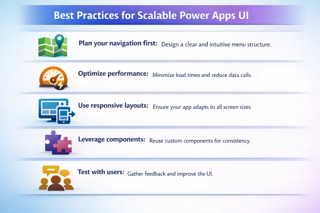 Best Practices for Scalable Power Apps UI