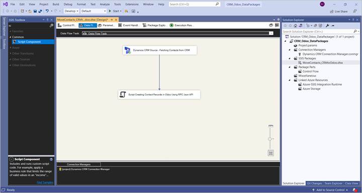 Using SSIS Script Component (Free / Custom Solution)
