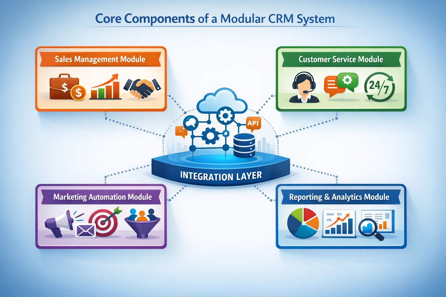 Core Components of a Modular CRM System