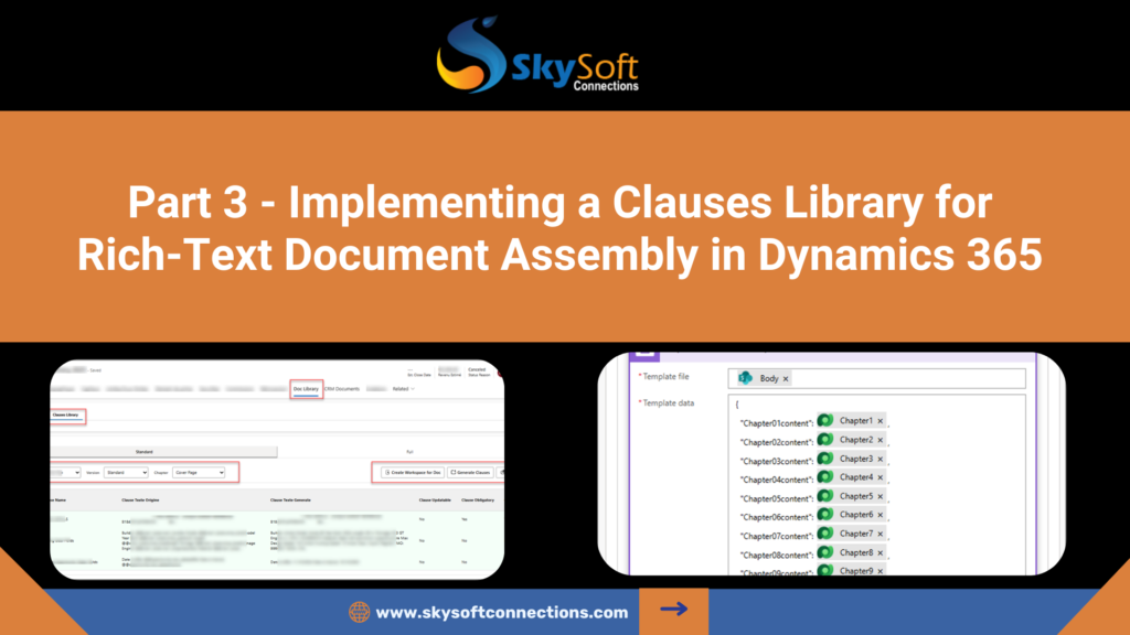 Implementing a Clauses Library for Rich-Text Document Assembly in Dynamics 365 