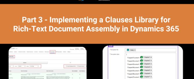 Implementing a Clauses Library for Rich-Text Document Assembly in Dynamics 365 