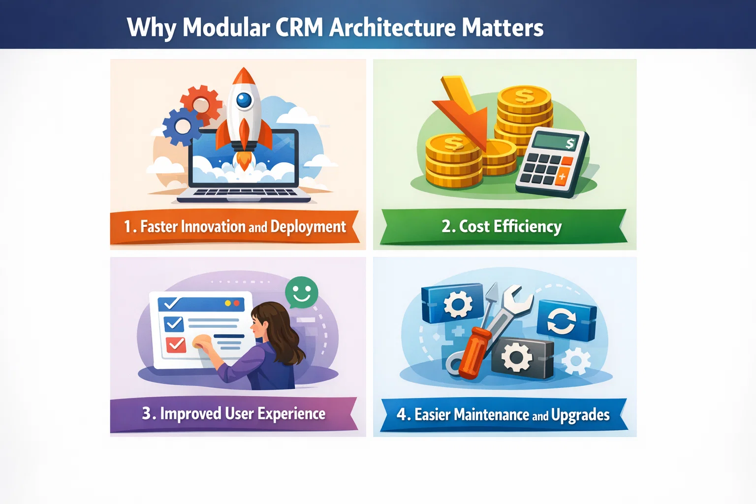 visual representation of Why Modular CRM Architecture Matters