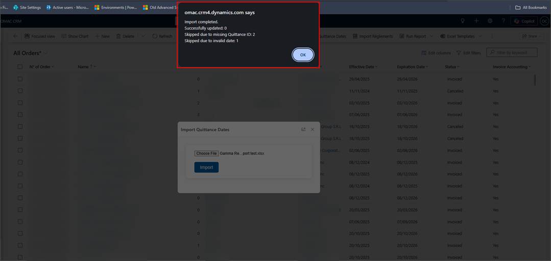 Import Excel Data into Dynamics 365