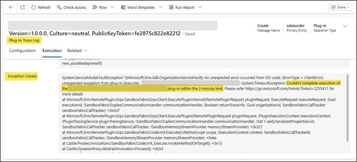 Reference Screenshot – Plugin Trace Log