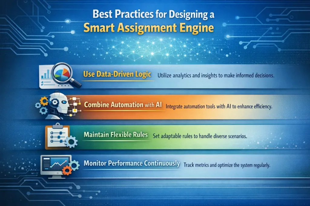 visual representation of Best Practices for Designing a Smart Assignment Engine
