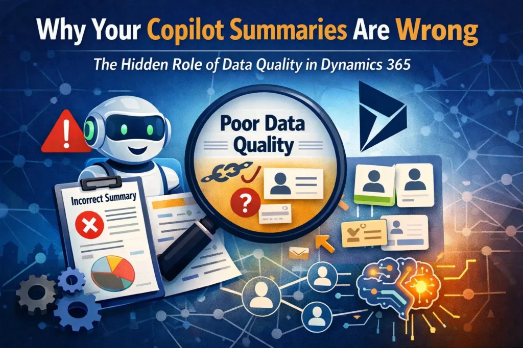 Copilot summaries wrong Dynamics 365