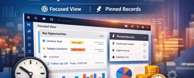 Focused View & Pinned Records in Dynamics Crm
