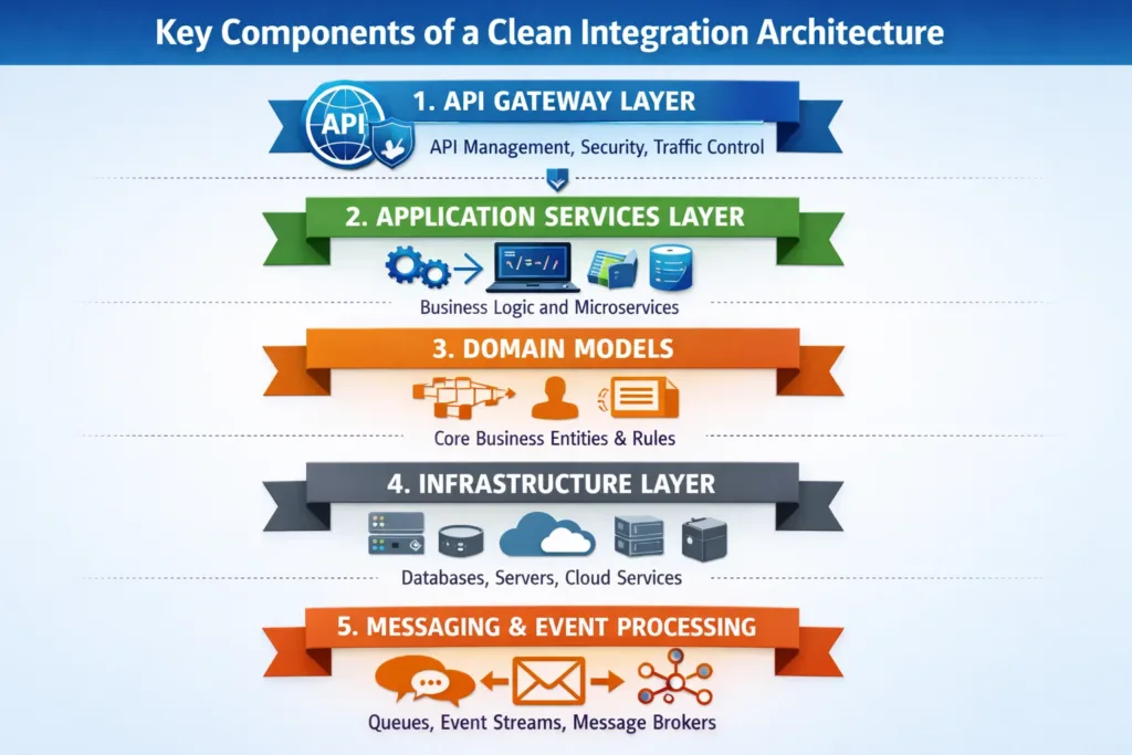 visual representation of Key Components of a Clean Integration Architecture