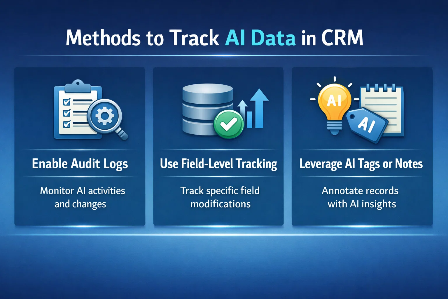 Methods to Track AI Data in CRM