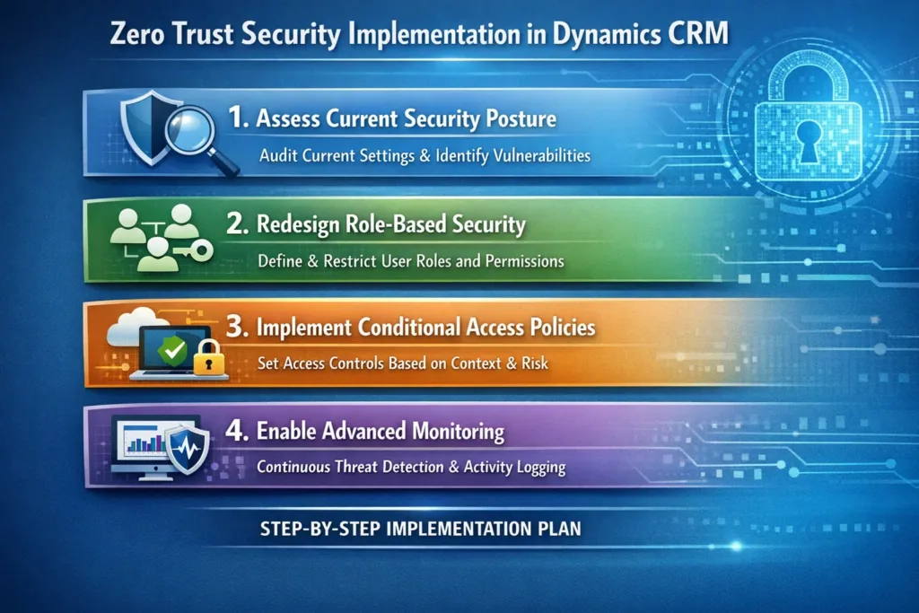 Step-by-Step Implementation Plan for zero trust dynamics crm  