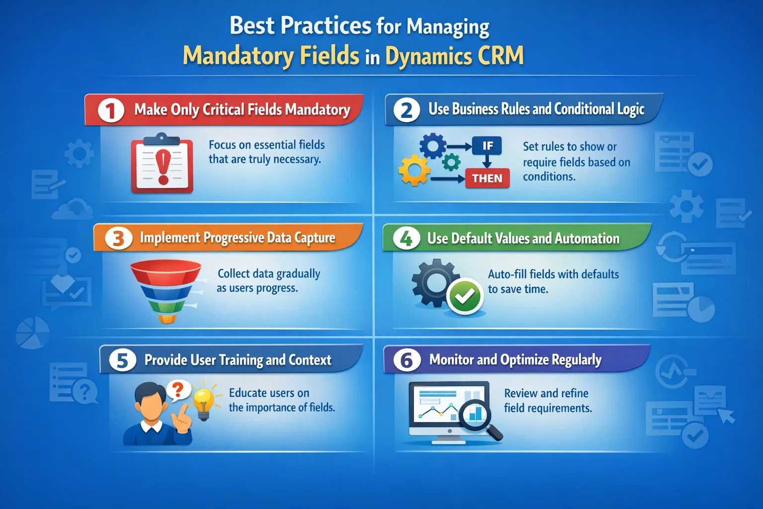 Best Practices for Managing Mandatory Fields in Dynamics CRM