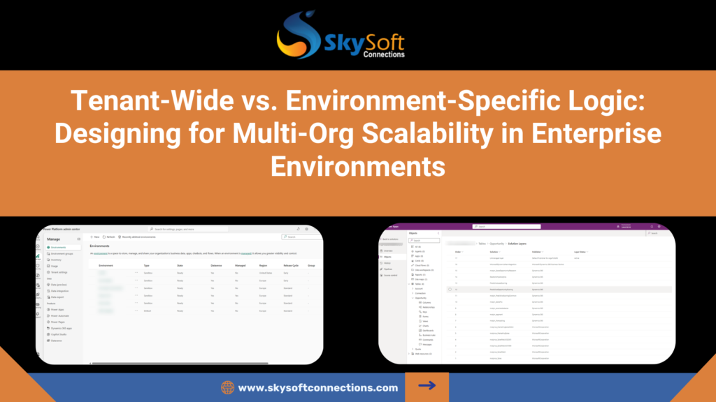 Tenant-Wide vs. Environment-Specific Logic: Designing for Multi-Org Scalability in Enterprise Environments