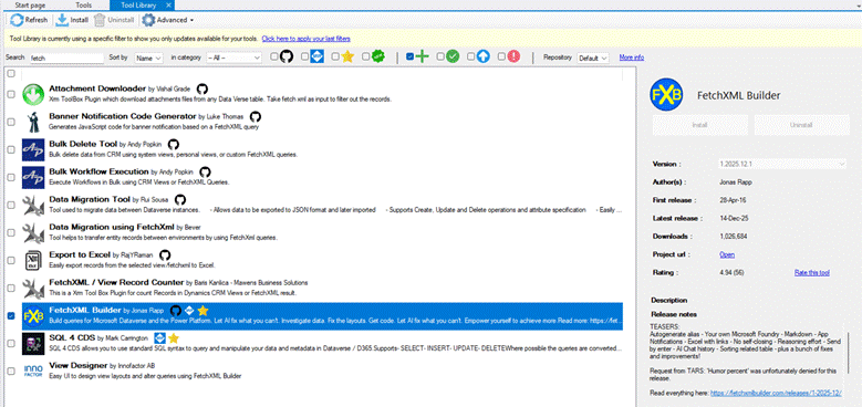 How to Run Your Edited FetchXML
