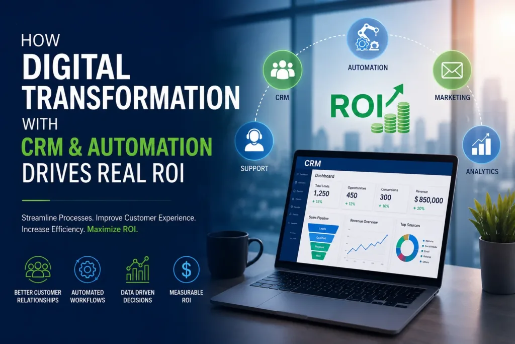 Digital Transformation with CRM and Automation ROI
