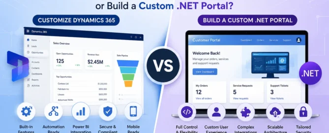 Customize Dynamics 365 vs Custom .NET Portal