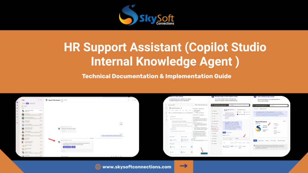 HR Support Assistant (Copilot Studio Internal Knowledge Agent )