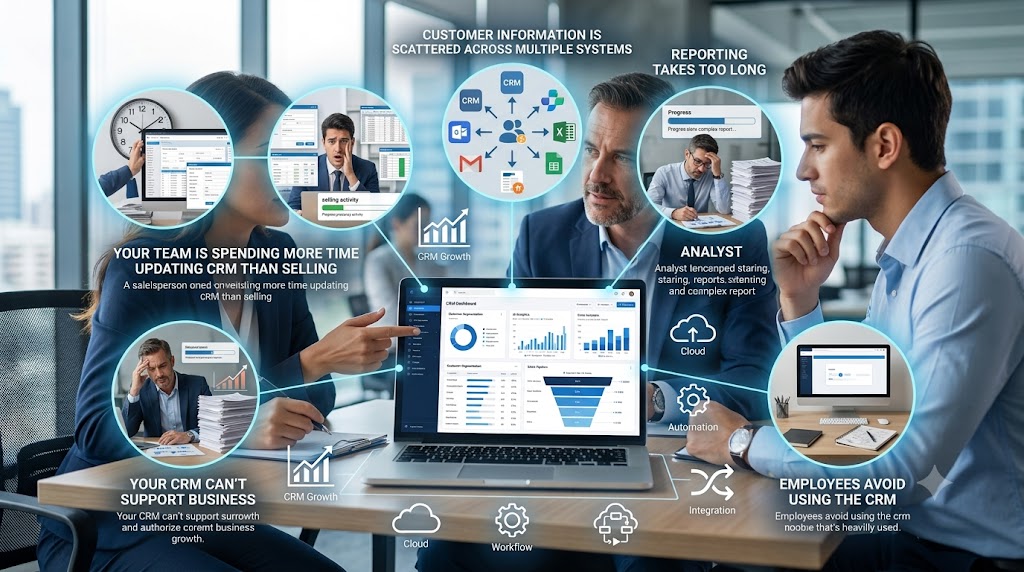 visual representation of 5 Signs Your Business Has Outgrown Its Current CRM