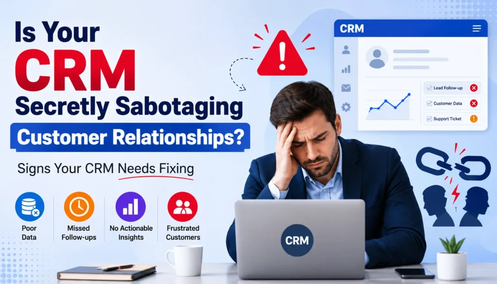 CRM problems affecting customer relationships