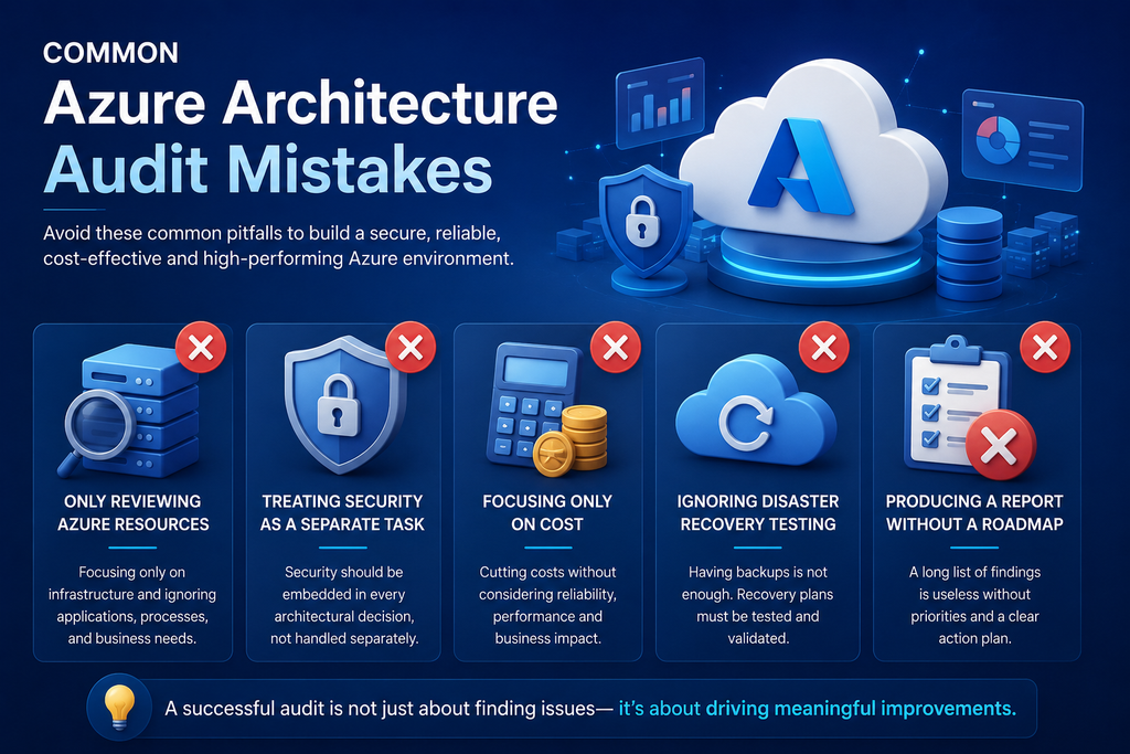 visual representation of Common Azure Architecture Audit Mistakes