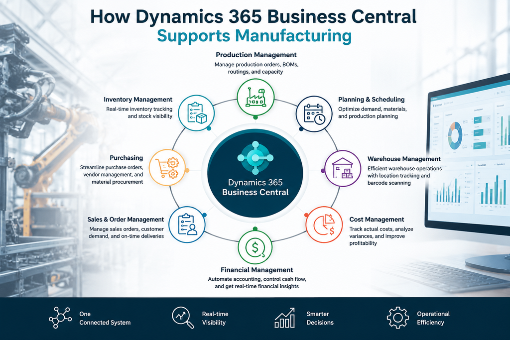 How Dynamics 365 Business Central Supports Manufacturing