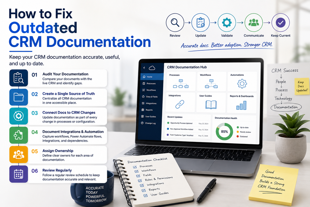 viusal representation of How to Fix Outdated CRM Documentation