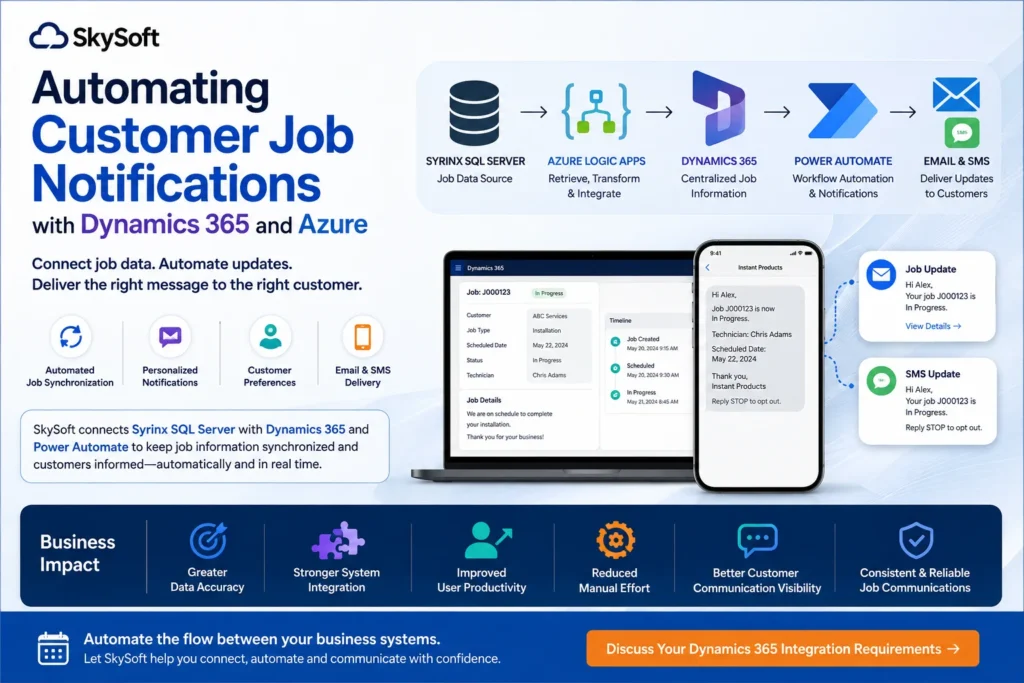 Automating Customer Job Notifications with Dynamics 365 and Azure