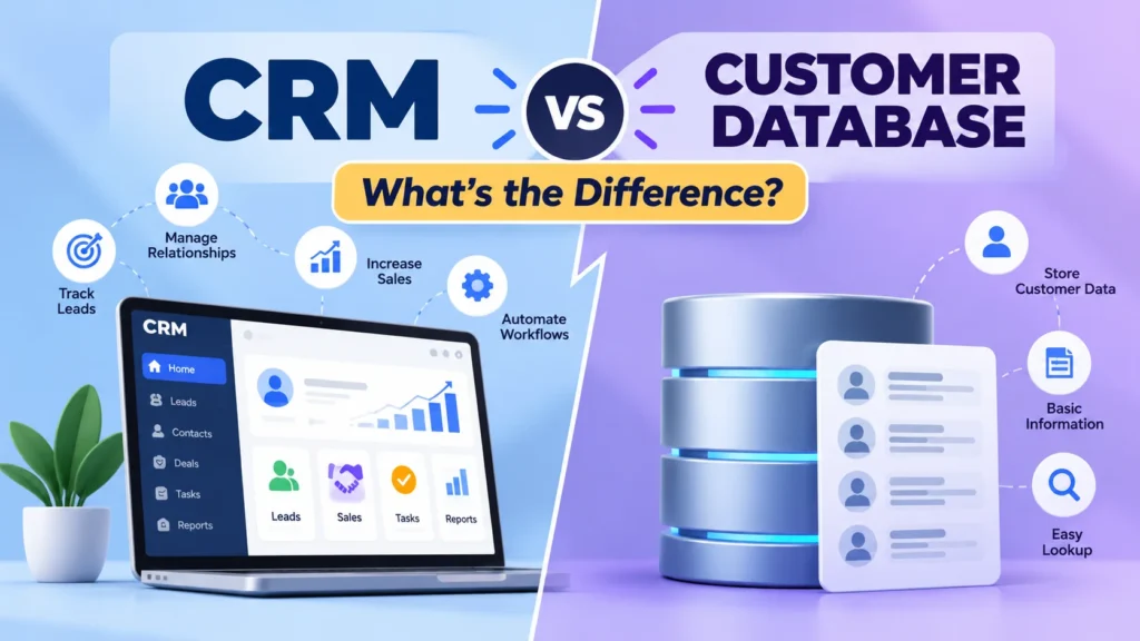 CRM vs customer database