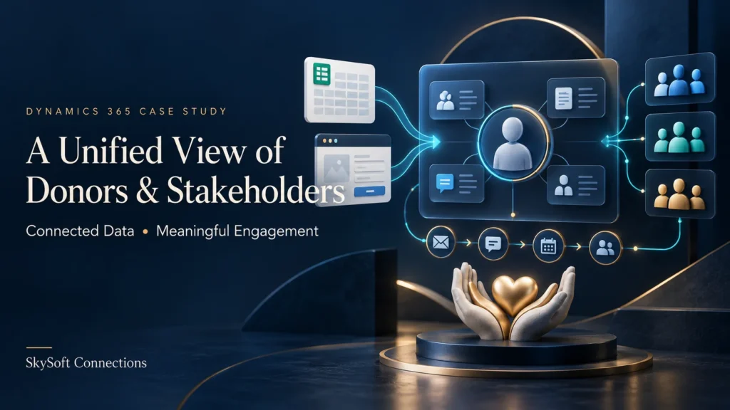 Creating a Unified Donor and Stakeholder View with Dynamics 365 Creating a Unified Donor and Stakeholder View with Dynamics 365