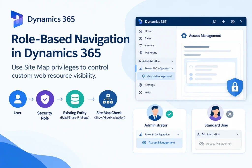 Dynamics 365 role-based navigation