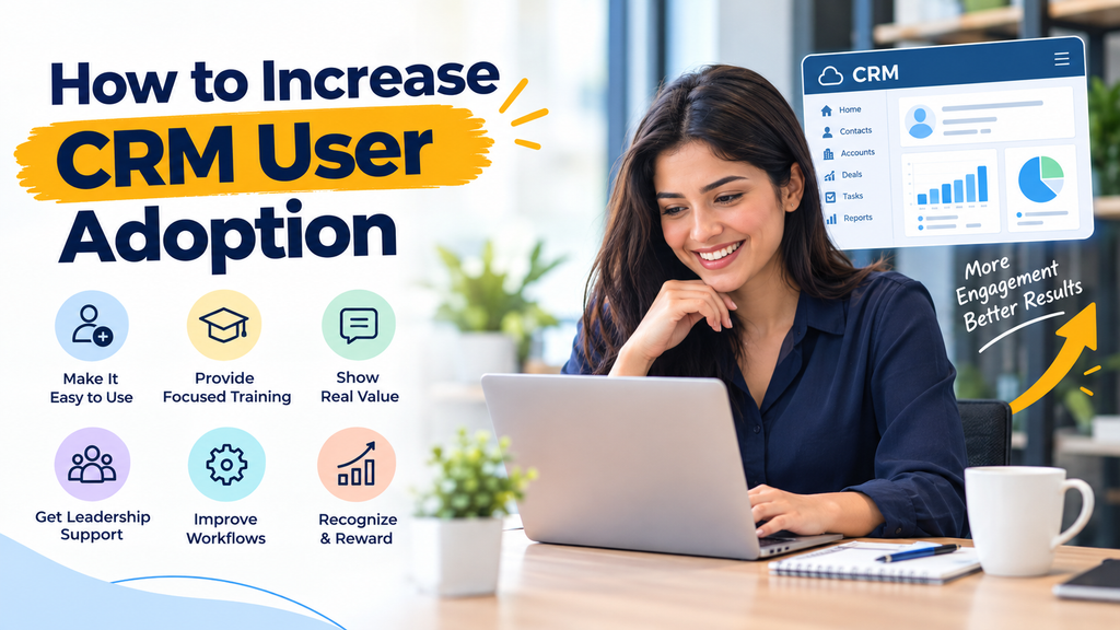 viusal representation of How to Increase CRM User Adoption