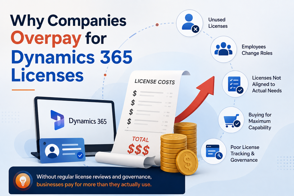 visual representation of Why Companies Overpay for Dynamics 365 Licenses