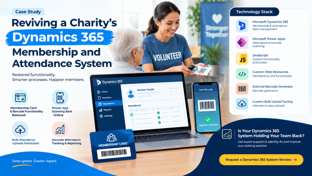 Reviving a Charity’s Dynamics 365 Membership and Attendance System